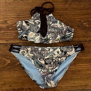 Paisley Print Bikini